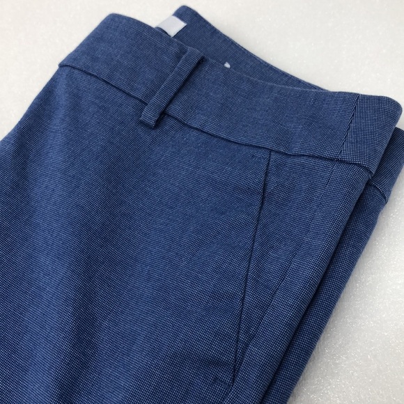 LOFT Pants The Riviera Slim Blue Ponte Knit Size 6P Business Casual Crop - Picture 11 of 16